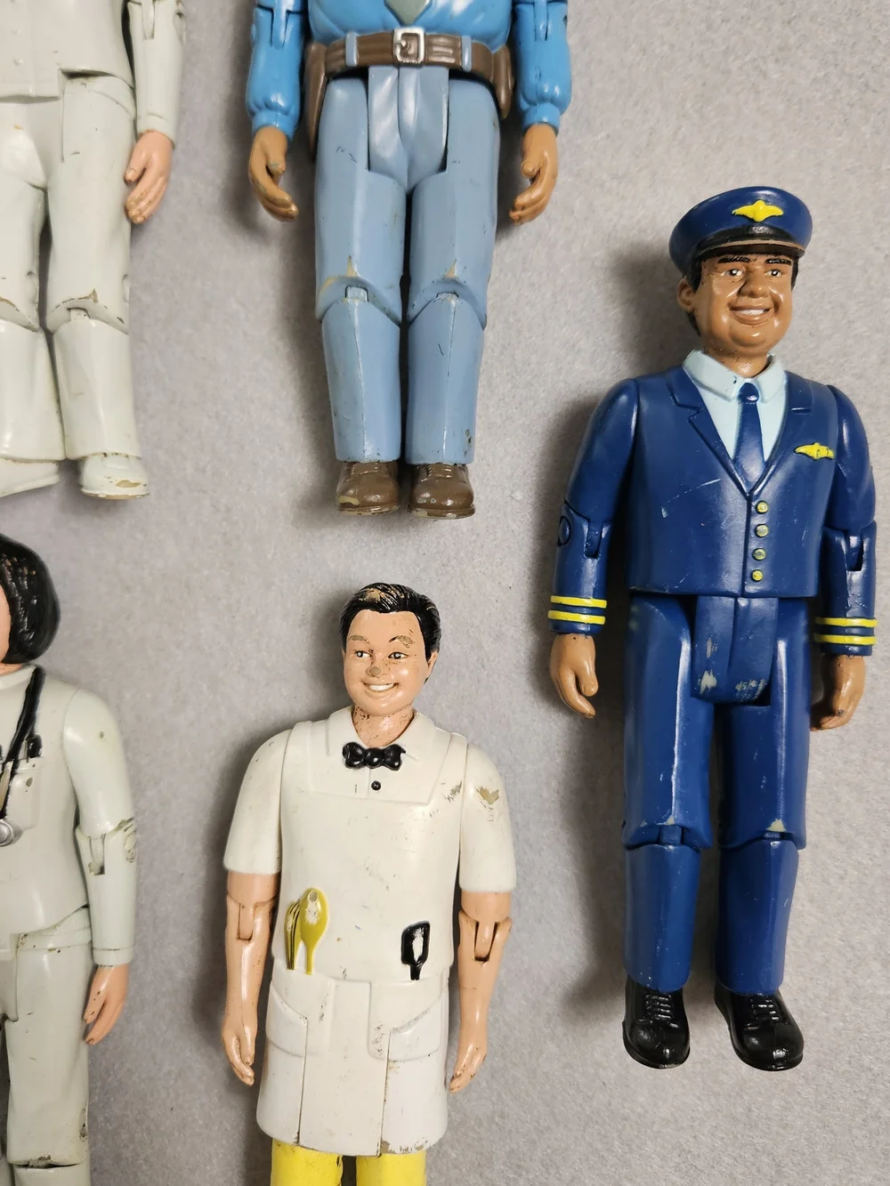 Vintage Childcraft Community Helpers Action Figures Lot of 9 Careers